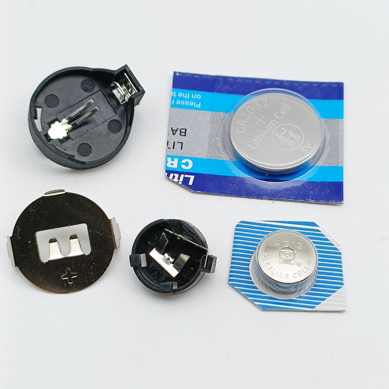 CR1220 CR2032 ที่ใส่แบตเตอรี่ปุ่ม CR2032 เสาแบตเตอรี่ 9V แบตเตอรี่มัลติมิเตอร์