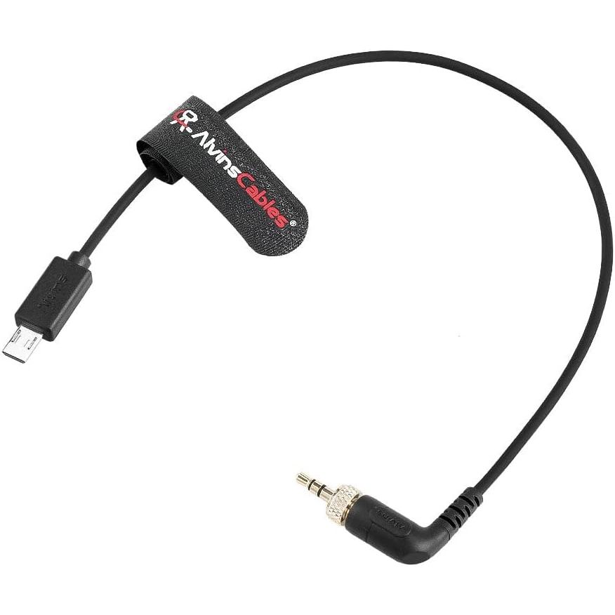 สาย Alvins ล็อคสาย TRS ถึง Micro USB Timecode สําหรับ Sony FX3| FX30| A7S3| กล้อง A1 สําหรับ Deity T