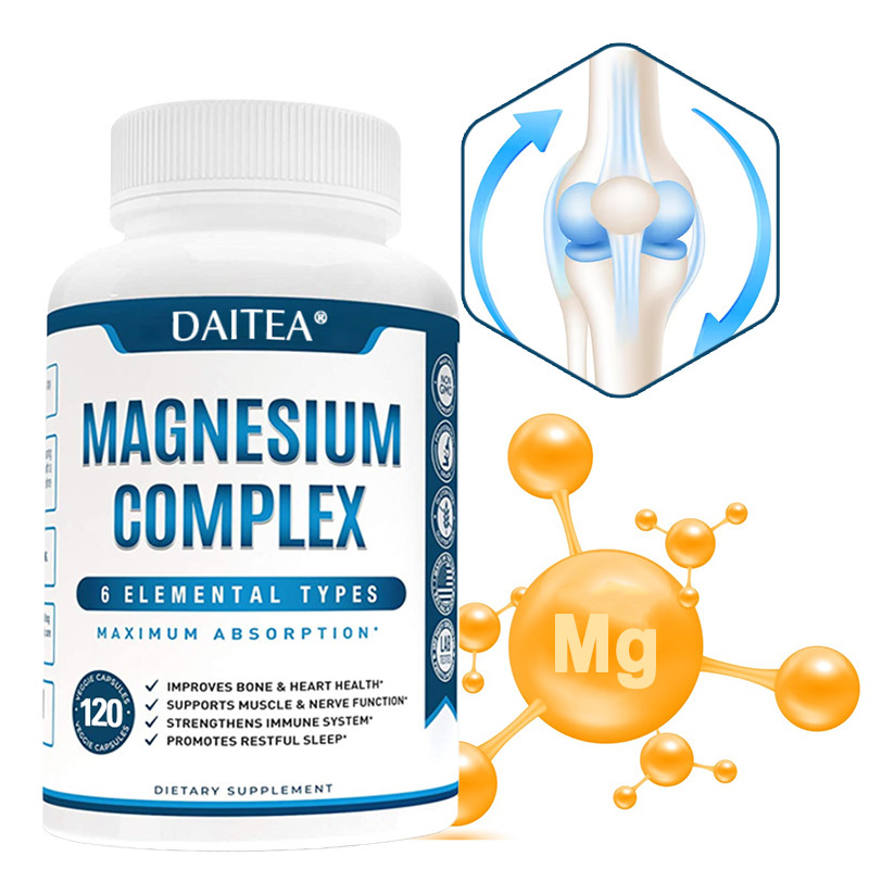 อาหารเสริม Daicha Premium Magnesium Complex: เสริมสุขภาพกระดูกและหัวใจ สุขภาพหัวใจ สุขภาพหัวใจ และส่งเสริมสุขภาพทางทันตกรรม