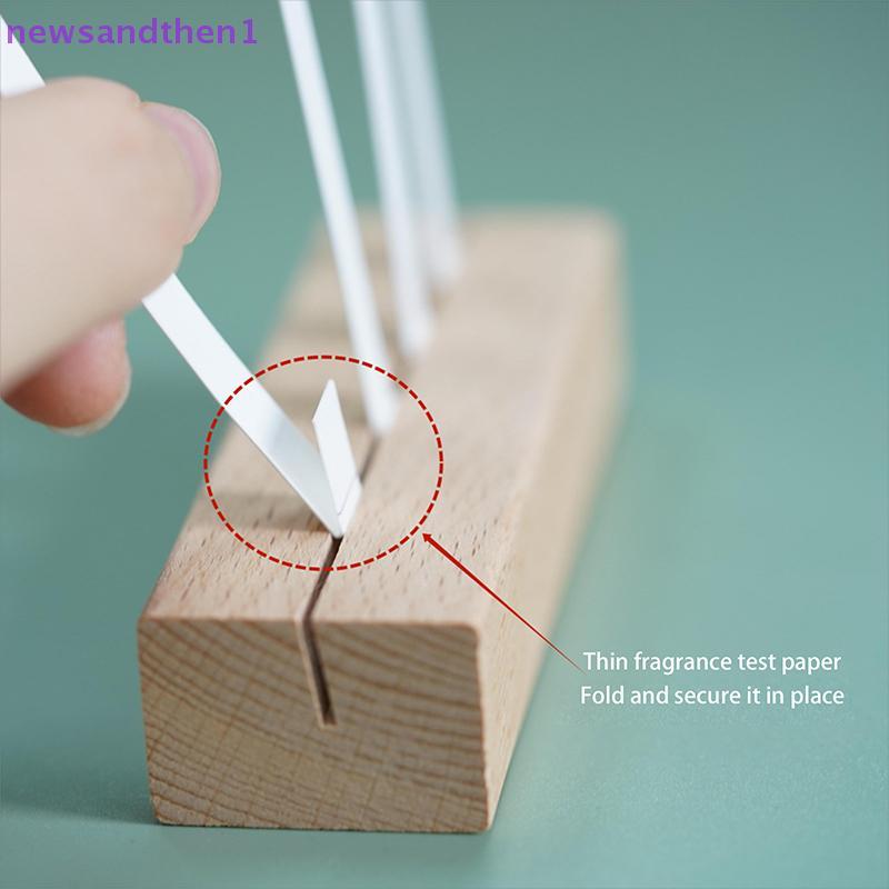 Newsandthen1 ไม้ตารางน้ําหอม s Test Tester ผู้ถือแถบกระดาษ Place การ์ดภาพการ์ดขาตั้งจอแสดงผล Clamps 