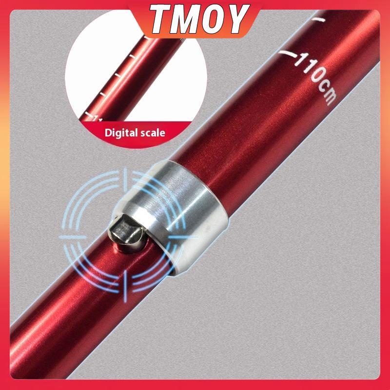 TMOY Trekking Pole Camping แบบพกพา ปรับความสูงได้ เหมาะสำหรับการเดินป่าและNordic Walking