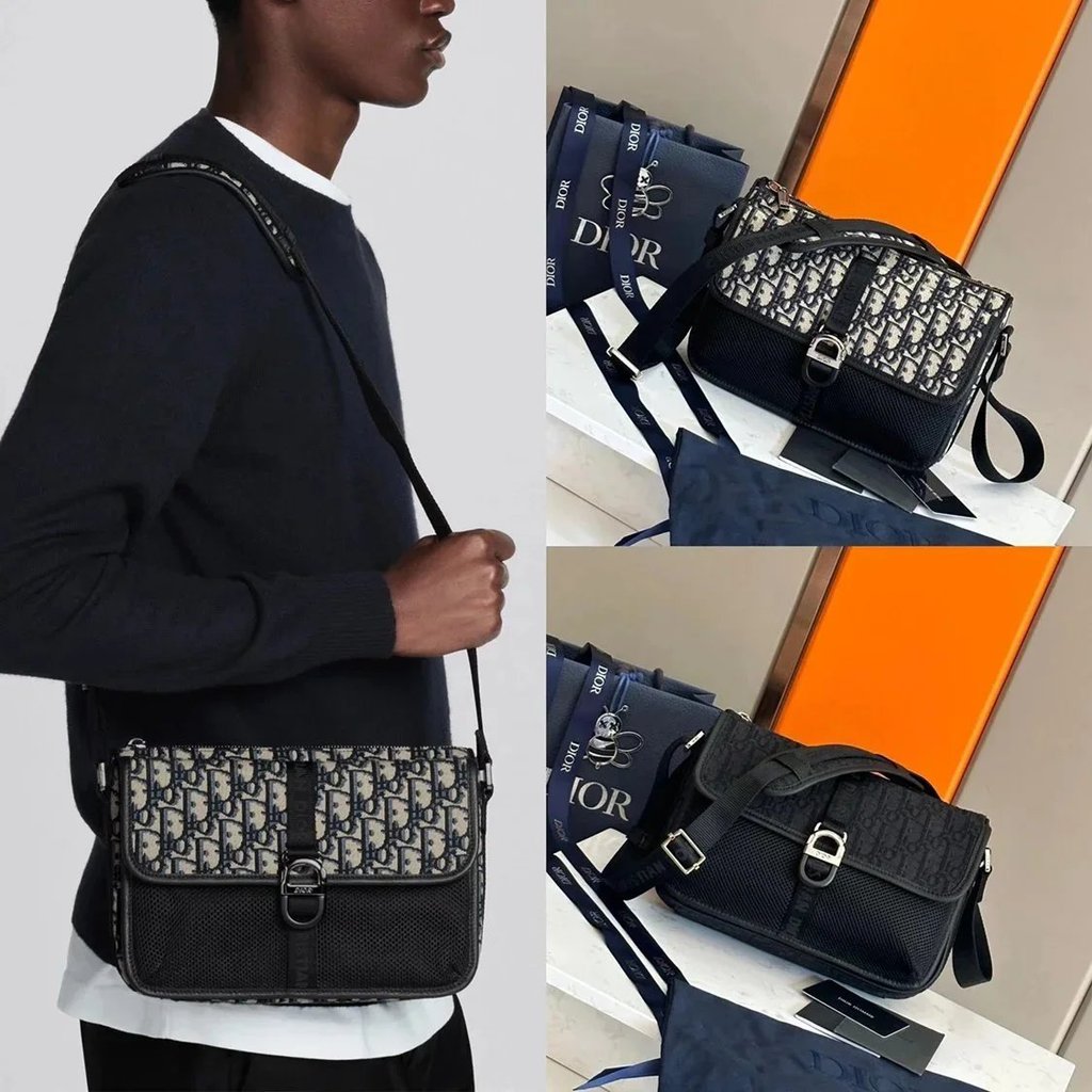 [Nide Bag] Daigou Level 24 Spring New Style Series Mens Messenger Bag Dior Ds CD Bag Dior 8 Handbag 