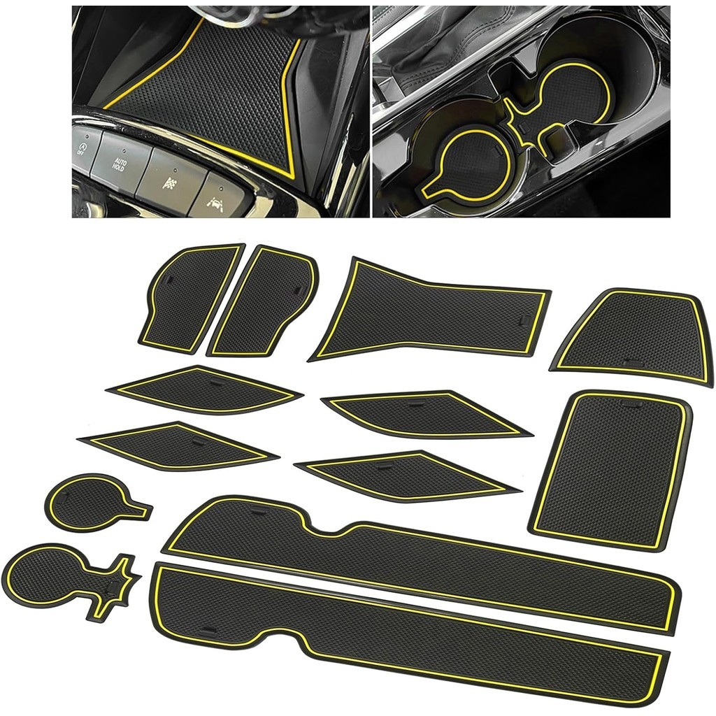 SENSHINE สําหรับ Chevy Trax อุปกรณ์เสริม 2024 2025 ที่วางแก้วใส่ประตูคอนโซลกลาง Liner Pad สําหรับ Ch