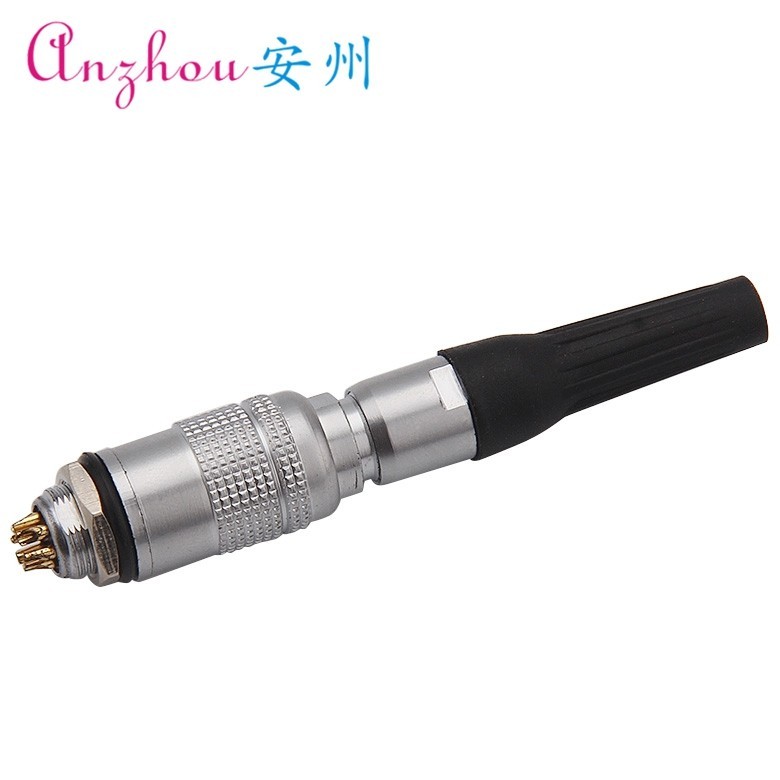 ขั้วต่อ YC8-6P แบบผลักดึง ขนาดรู 8mm ทองคํา ปลายยาง ต่อได้เร็ว