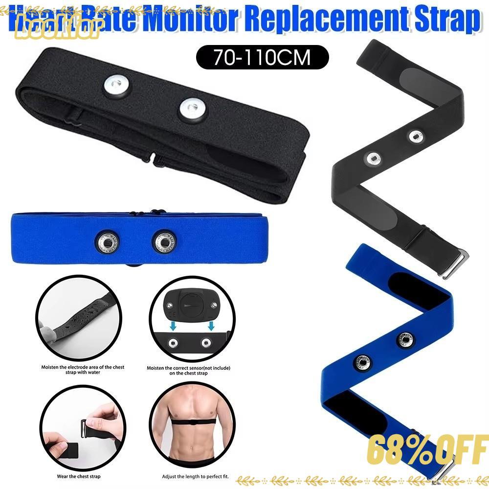 BOOKFOR Heart Rate Monitor สายคล้องสีทึบยืดหยุ่นเข็มขัดเปลี่ยนนุ่มสําหรับ Polar H7 H9 H10Garmin Waho