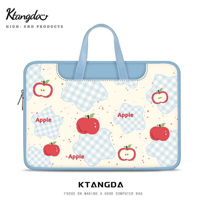 กระเป๋าใส่โน๊ตบุ๊ค กระเป๋าโน๊ตบุ๊ค KTD กระเป๋าคอมพิวเตอร์สไตล์ใหม่ Apple Star ขนาด 52 ซม., พกพาสะดวก