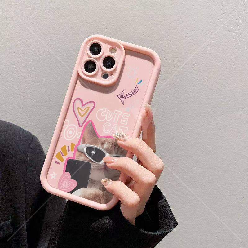 เคส VIVO Y03 Y03T Y18 Y28S 4G 5G Y100 5G Y19S Y75 5G Y55 5G Y30 5G Y28 4G X200 Pro เคสโทรศัพท์แมว Di
