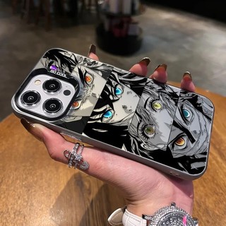 เคสลายดวงตาของนักล่าปีศาจสำหรับ iPhone 11 Pro Max 12 12 Pro 13 13 Pro Max 14 14 Plus 14 Pro Max 15 15 Plus 15 Pro Max X