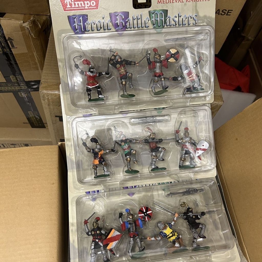 Timpo ของเล่นยุคกลาง Out of Print War Chess Heroic Battle Master Medieval Knight ชุด 54 มม.พลาสติก