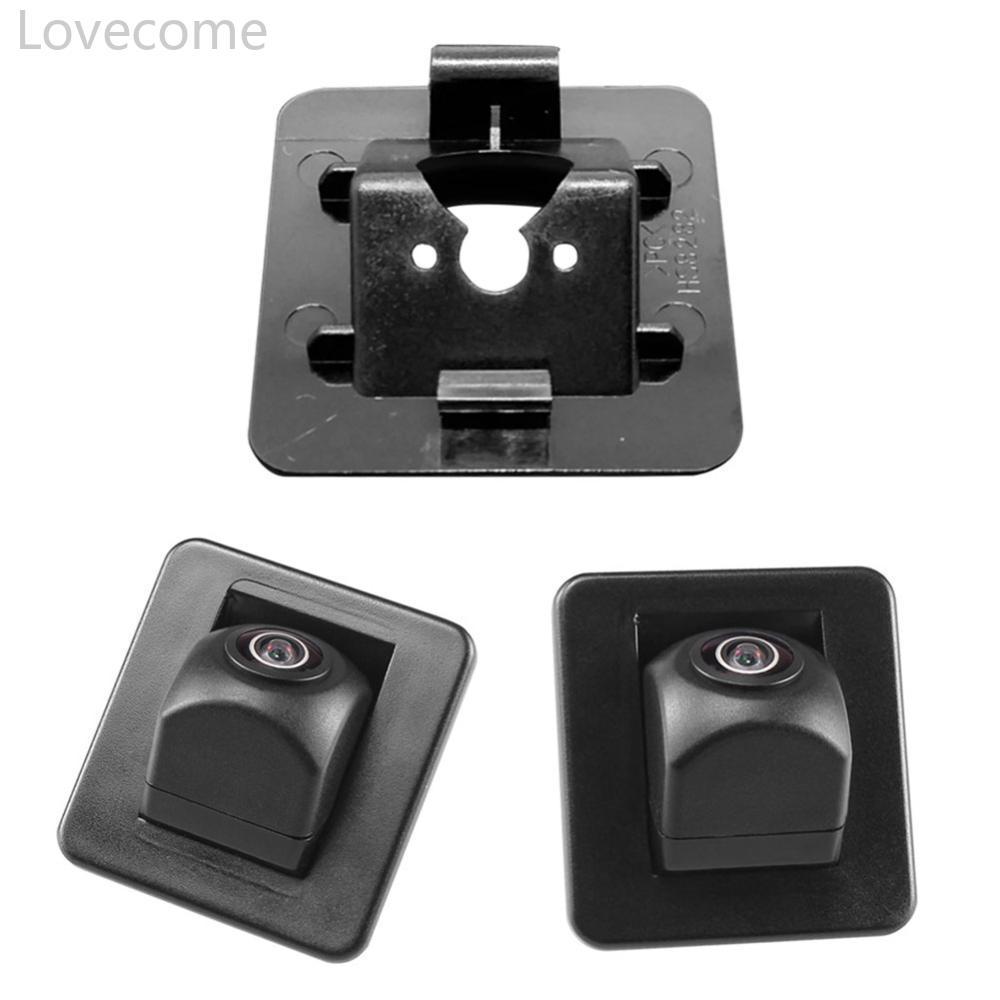 Lovecome 1 PC รถด้านหลังดูกล้องยึดแผ่นไฟ Mount Universal รถย้อนกลับ Cam Back Up ผู้ถือ ABS สีดําสําห