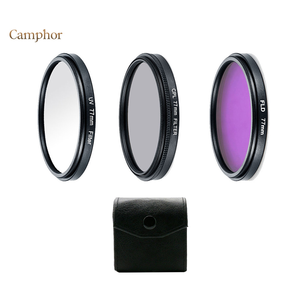 Camphor Professional UV CPL Polarizer FLD Photo Photo Photo Photo Photo Photography Filter Kit สําหร