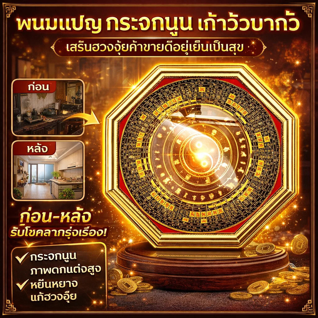 🚚ขายร้อน🚚[กระจกแปดเหลี่ยมขอบทองปรับฮวงจุ้ย] เสริมพลังงานป้องกันสิ่งไม่ดีตกแต่งบ้านปรับฮวงจุ้ยกระจกบากัวขอบสีทองทางเข้าบ้านเครื่องประดับกระจกกระจกขอบทอ