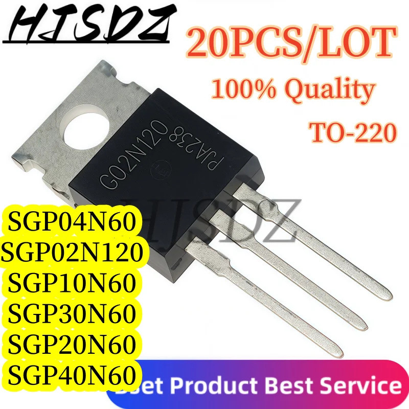 5 ชิ้น SGP04N60 G04N60 SGP02N120 G02N120 SGP30N60 G30N60 SGP10N60 GP10N60 SGP20N60 SGP20N60 SGP20N60