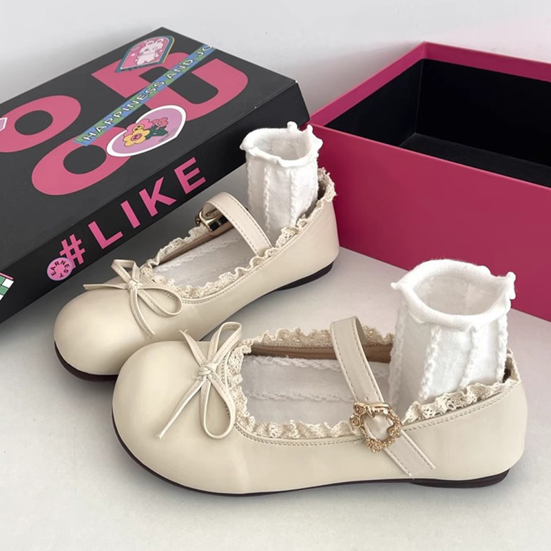 mary jane shoes รองเท้า marry jane marry jane shoes รองเท้า Retro Bow Mary Jane สำหรับผู้หญิง ฤดูใบไ