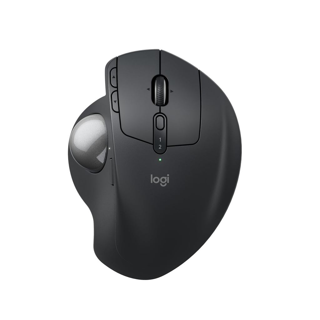Logitech Silent Wireless Trackball Mouse MXTB2 MX ERGO S - Bluetooth Logibolt for Windows, Mac, iPad