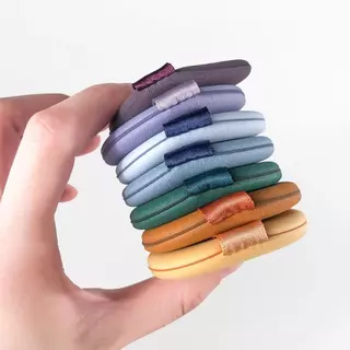 ชุดพัฟแต่งหน้าแบบนุ่ม 7 ชิ้น ดีไซน์พับได้ ใช้เปียกและแห้ง