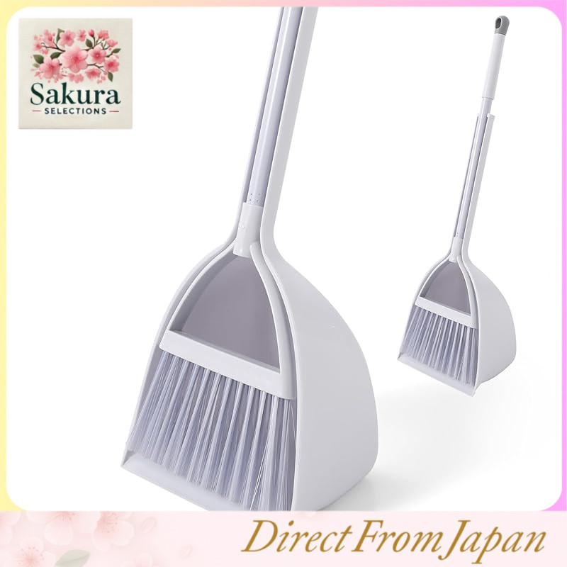CLEANHOME Entrance Broom and Dustpan Set, Broom for Indoor and Outdoor Use, Upright Cleaning Set 52c
