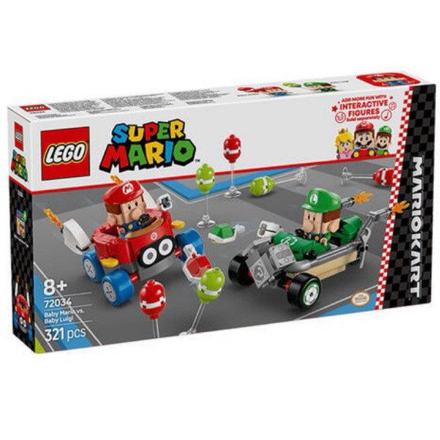 Lego Super Mario 72034 Mario Kart™ – Baby Mario vs. Baby Luigi
