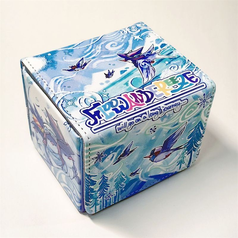 Yu-Gi-Oh Card Box Travel Bird DIY Travel with the Wind Card Set Card Box WS Pokémon OPTCG Card Stora