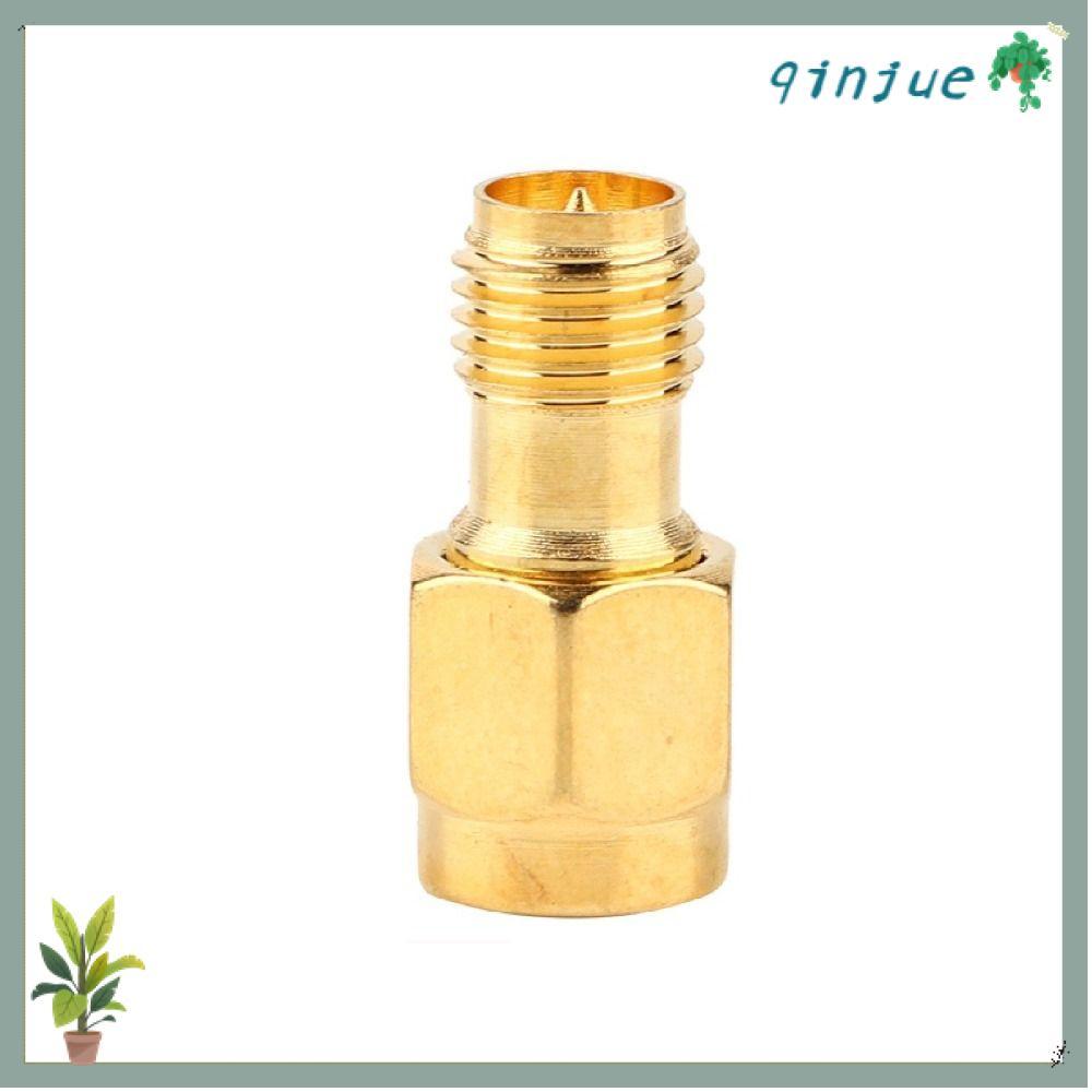QINJUE 5PCS SMA ชาย SMA หญิง Coaxial Connector, อะแดปเตอร์ทองชุด SMA Connector, ทนทาน Low Loss Coax 