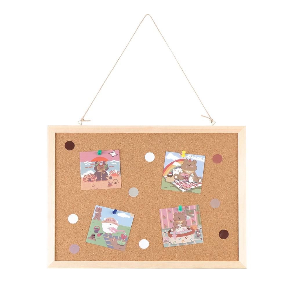 ROSEGOOD Vision Board Cork แขวนไม้ Corkboard