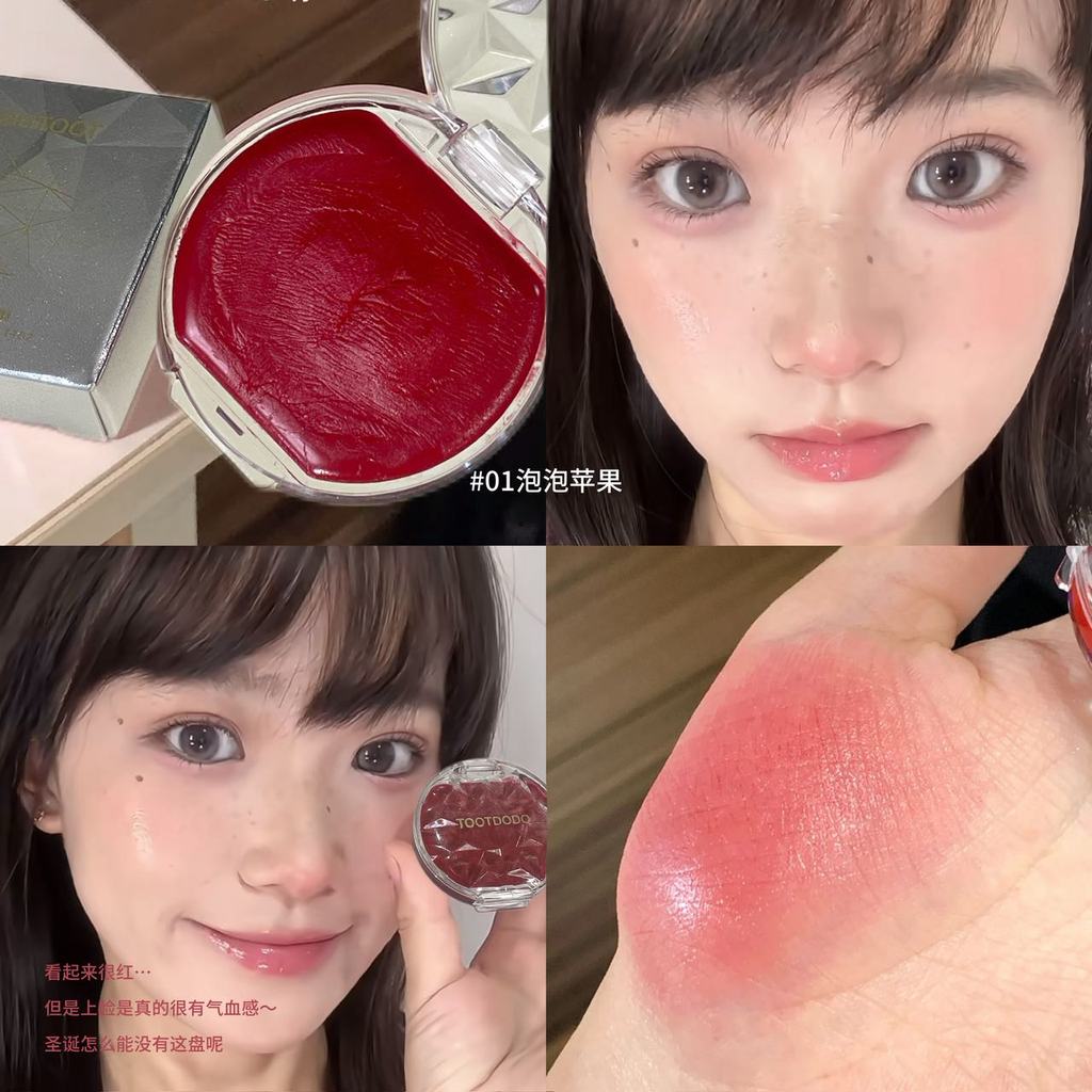 บลัช บลัชออน 4u2 TOOOTDODO TOOTDODO Dyed Soft Blush Cream Whitening Age-Reduction Pearlescent Holdin