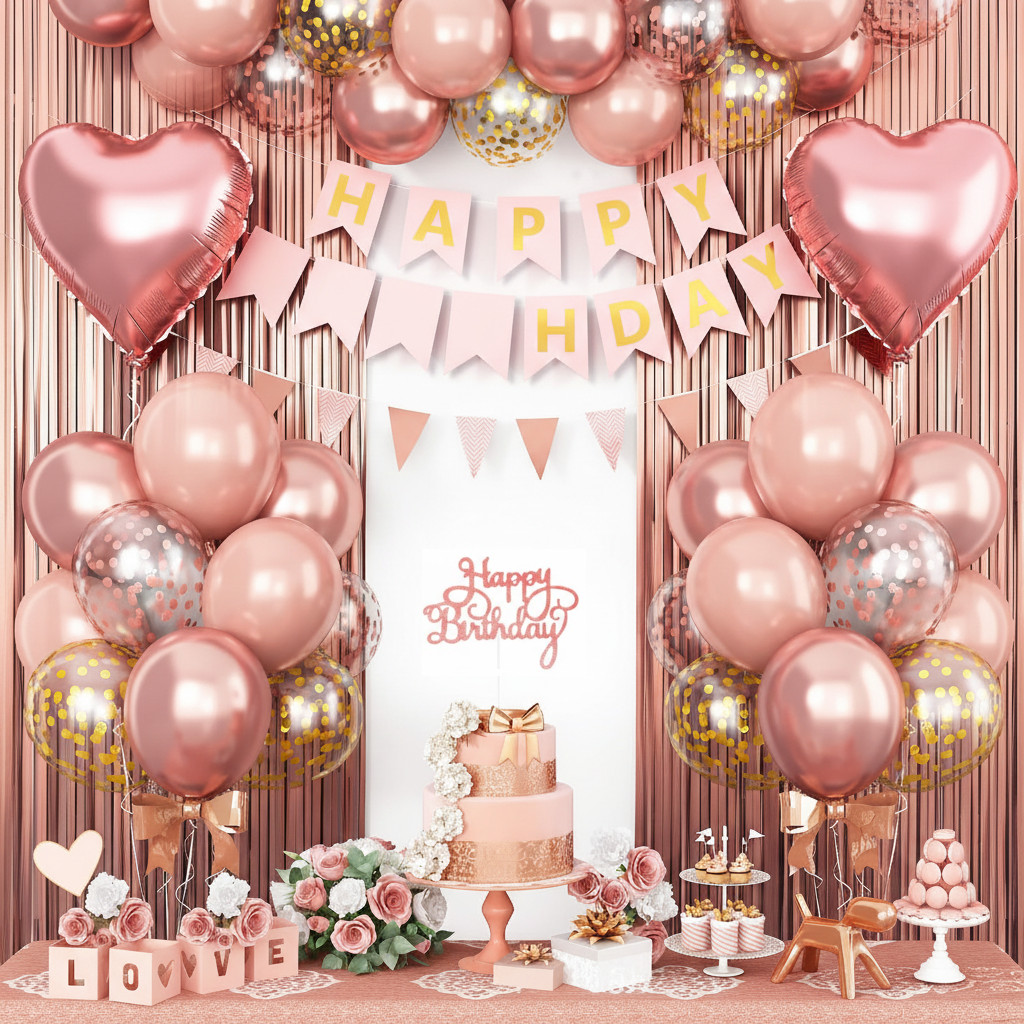 เซ็ทลูกโป่ง Happy Birthday Party มีหลายแบบให้เลือก