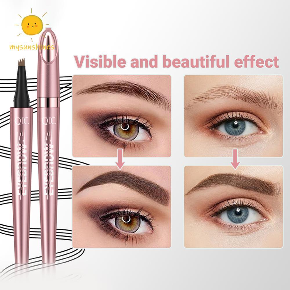 ❦ 3D ดินสอเขียนคิ้วกันน้ําดินสอเขียนคิ้ว Smudge-proof Eye Brow ดินสอ Long-Lasting Microblading ดินสอเขียนคิ้วสําหรับแต่งหน้า ราคา ถูกที่สุด ดีลบีเคเค