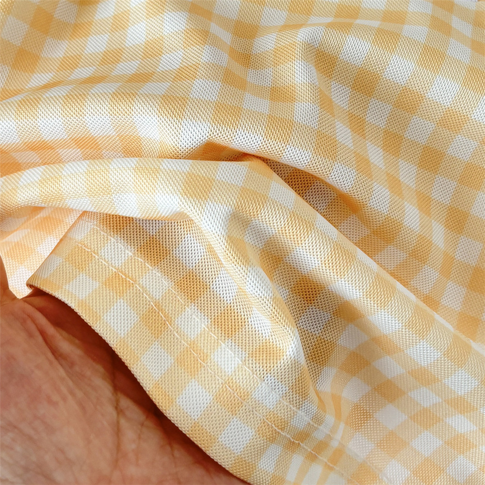 เสื้อโปโลลายตารางหมากรุกสำหรับเด็กผู้หญิง 2 ชิ้น ชุดลำลองฤดูร้อน เสื้อมีปก - รูปที่ 7