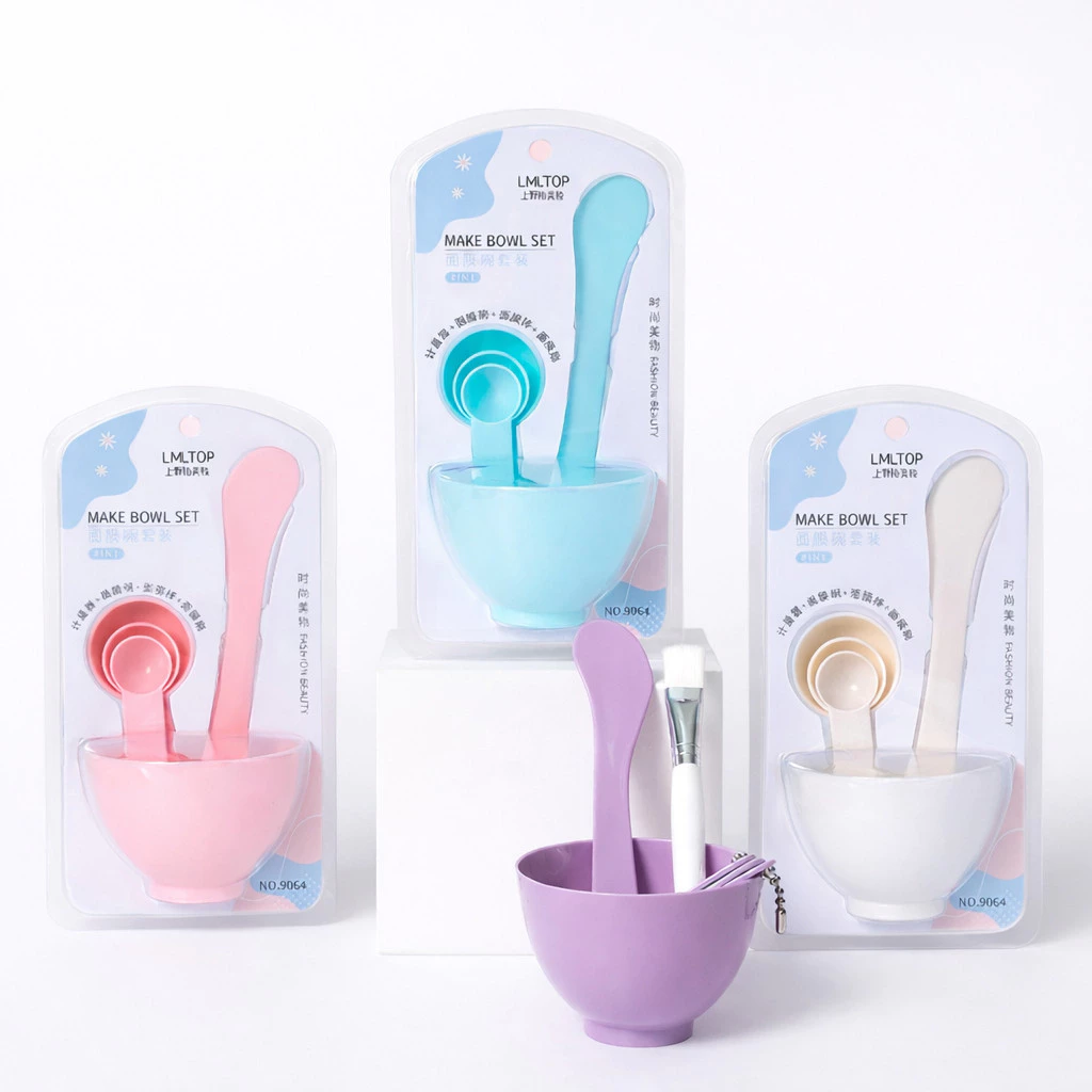 SET BOWL เซ็ตถ้วยมาส์กหน้า 6 ชิ้น พร้อมแปรงและไม้พาย เหมาะสำหรับผสมมาส์กและสกินแคร์ ขนาดเล็ก พกพาง่าย thumbnail 3