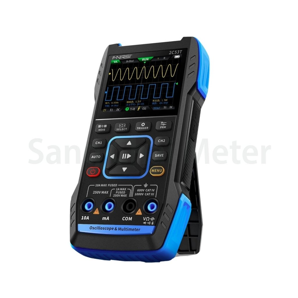FNIRSI 2C53T ดิจิตอลออสซิลโลสโคป พร้อมมัลติมิเตอร์ และเครื่องกำเนิดสัญญาณ | 3 in1