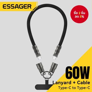Essager สายชาร์จข้อมูล 2 in 1 60W USB-C เป็น Type-C พร้อมสาย…