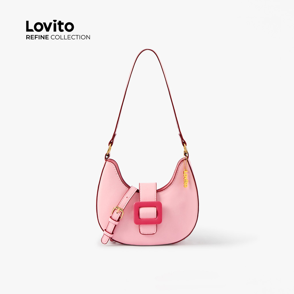 (Refine by Lovito) กระเป๋าไหล่เล็กแบบลําลองสําหรับผู้หญิง LR27A128