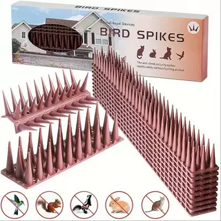 หนามไล่นก 43X4X3.5ซม 12ชิ้น ไล่นกพิราบ ที่ดักนก กันนกพิราบ Bird Spikes กันนกเกาะ อุปกรณ์ไล่นกทำรัง ก้อนไล่นกพิราบ