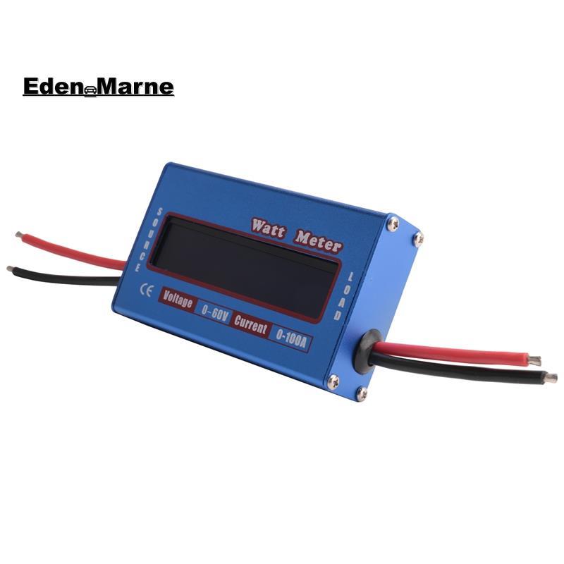[Eden_Marner]Digital Wattmeter Watt Meter Power Meter DC 60V 100A Balance Voltage Battery Checker