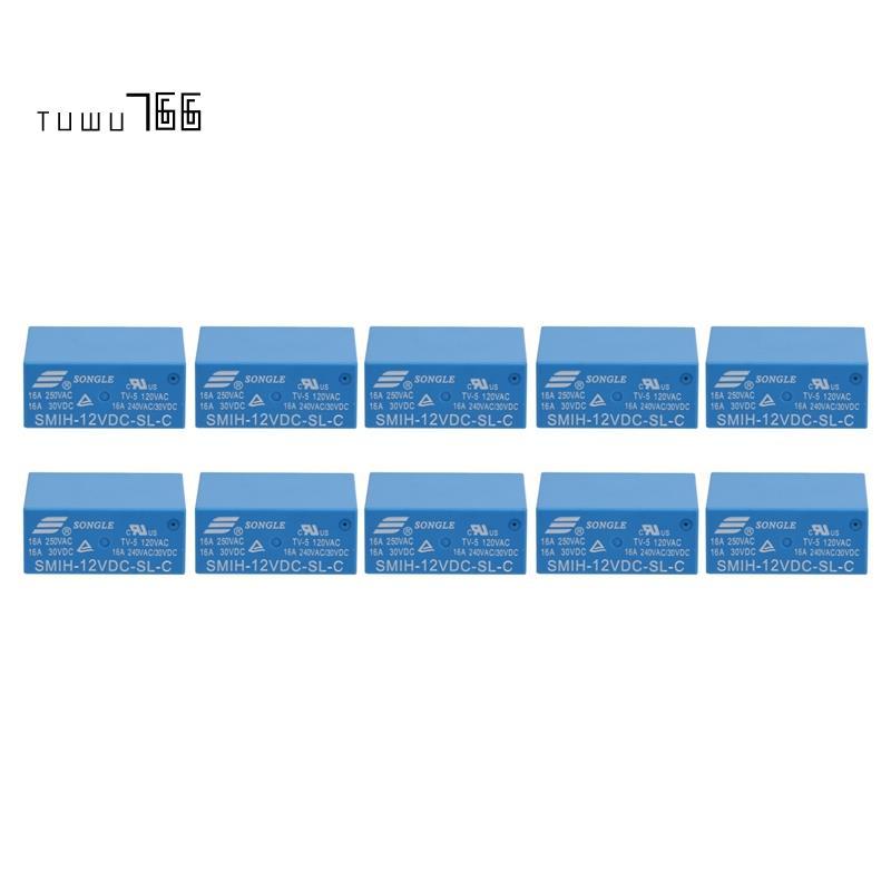 [tuwu766]10 ชิ้น/ล็อตรีเลย์ไฟ SMIH-12VDC-SL-C 12V 16A 8PIN ชุดแปลง
