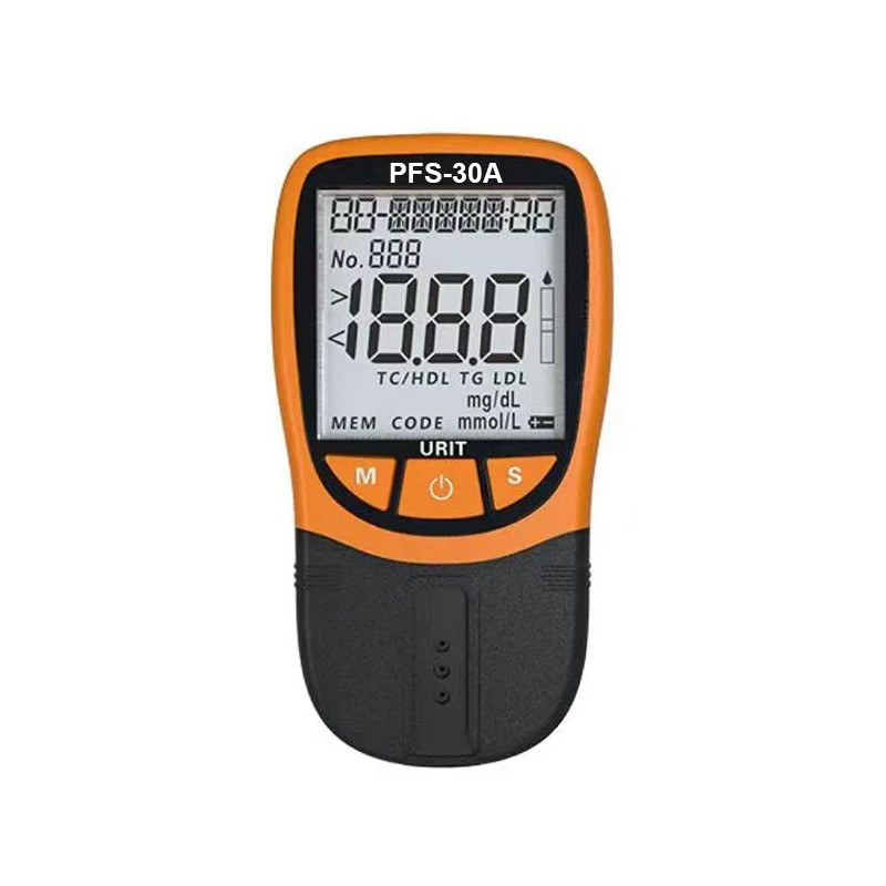 โรงงานขายตรง 5 in 1 Lipid Profile Meter Total Cholesterol Triglyceride Density Lipoprotein Test TC H