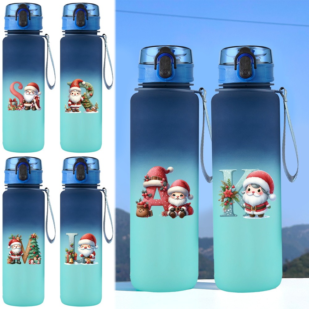 Blue Tumbler Gradient Color Water Bottle Sports Water Bottle Insulated 32oz Water Bottle Diamond Pri