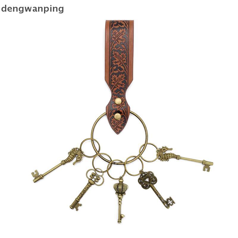 [DWP] เข็มขัดคอสเพลย์ Renaissance ยุคกลางพร้อมพวงกุญแจโลหะย้อนยุคและแหวนวงกลม 中