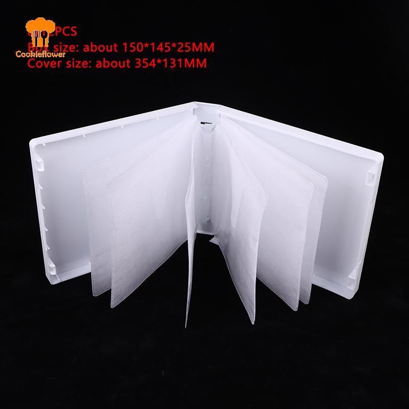CKFR 8/12PCS CD Case Disc DVD กระเป๋าเก็บความจุสูง Paaging กล่อง CD Holder Home Room Discs กล่องเก็บ