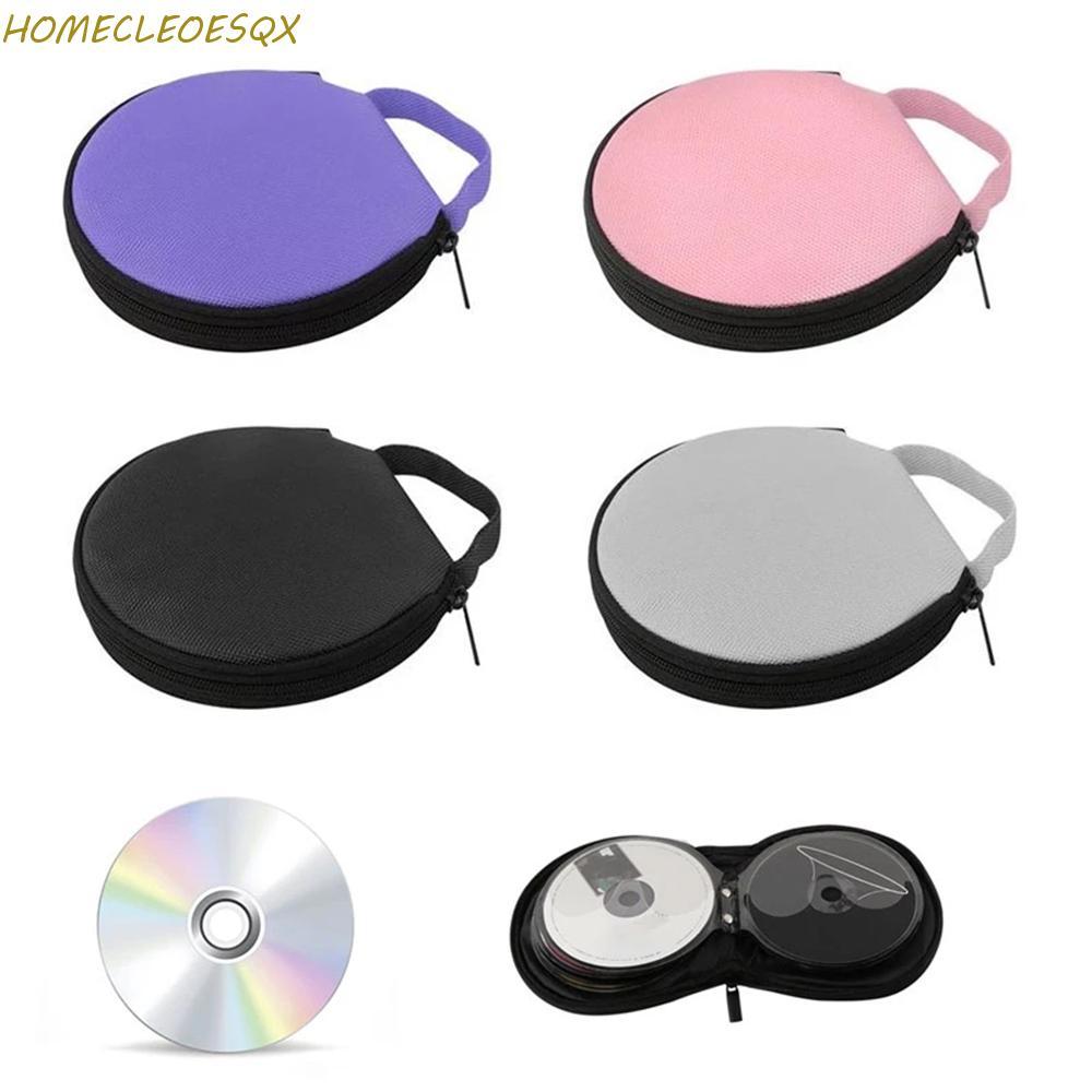 HOMECLEEOESQX CD Case Holder Oxford Cloth ทนทาน Carry Case Disc Storage Organizer Bag CD DVD VCD