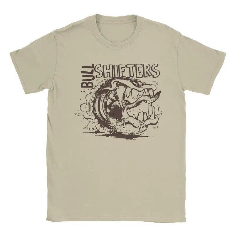 เสื้อยืด Retro Bull Shifters สำหรับผู้ชาย ผ้าฝ้าย 100% แขนสั้น Left 4 Dead 2 คอกลม