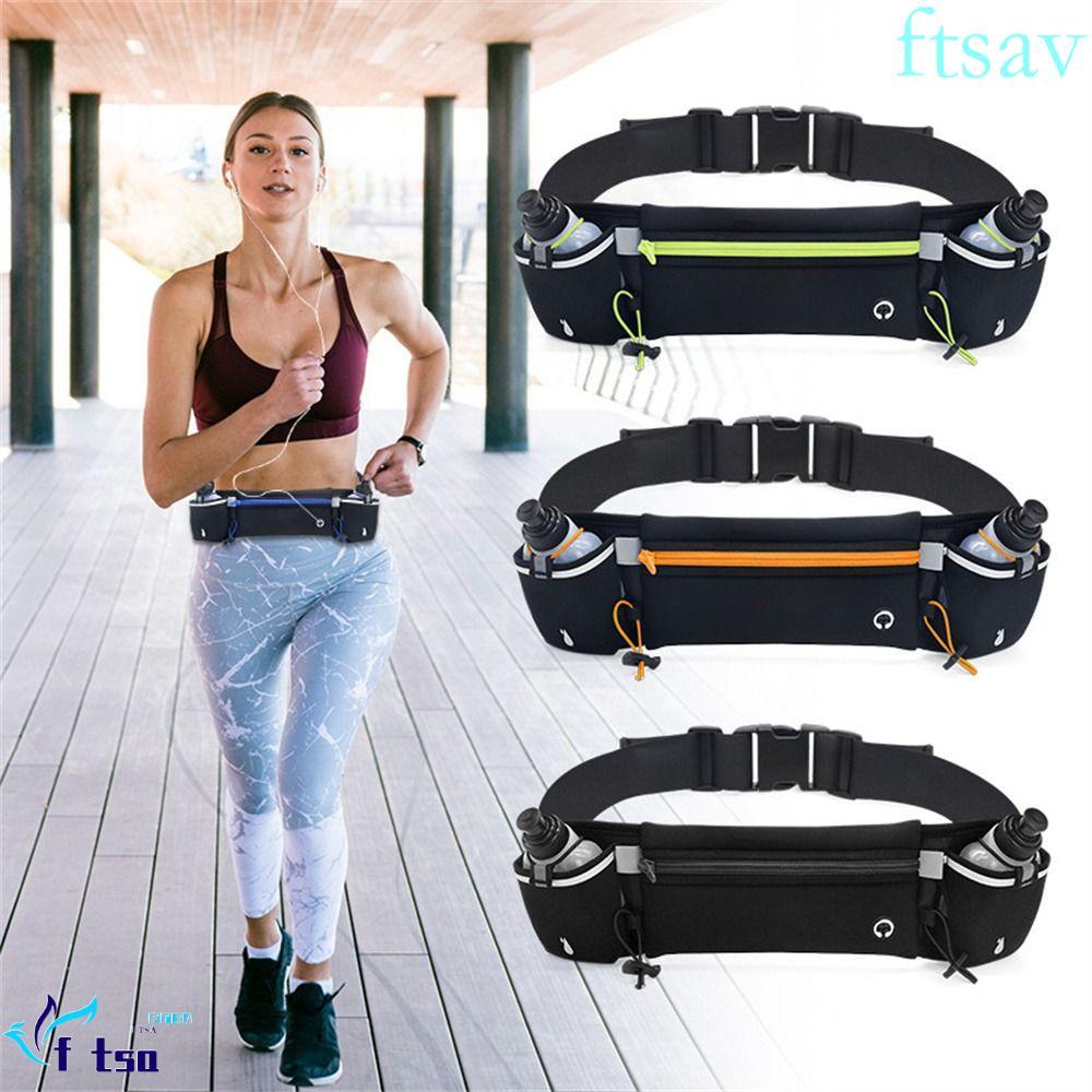 SWIFTSAVER กระเป๋าคาดเอววิ่งพร้อมขวดน้ํา Hydration Belt Bottle Marathon Running Bag, Jogging Belt Ba