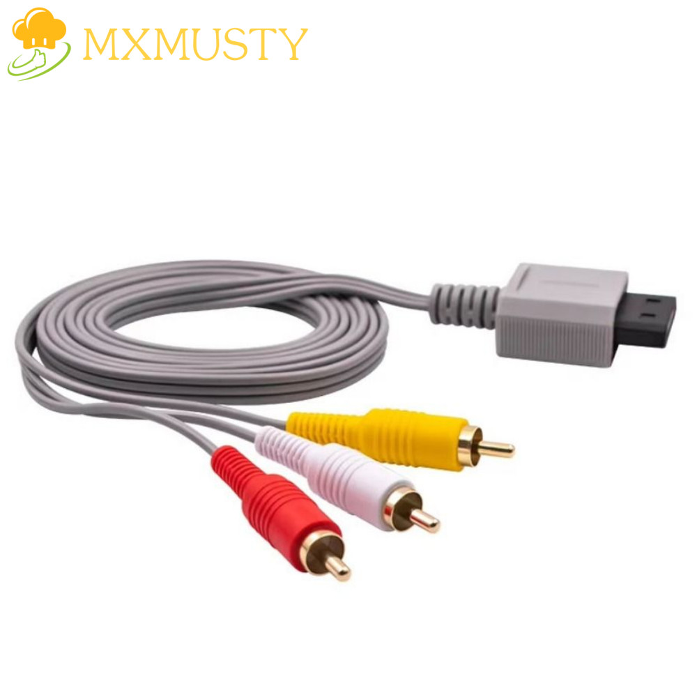 อะแดปเตอร์ AV วิดีโอเสียง MXMUSTY, 3 in 1 Fast Charging สาย AV สําหรับ Wii Wii U, มัลติฟังก์ชั่น Uni