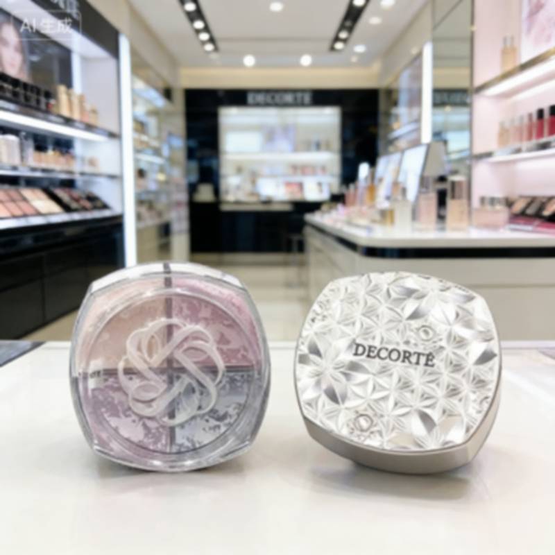 Q-12 Ke แป้งฝุ่น 4 สี 16g Silky Delicate Powder Light เส้นด้ายโปร่งใสเทคโนโลยี Soft Focus คอนซีลเลอร