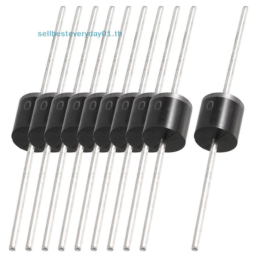 & Sellingbest & 20 ชิ้น 10A10 10Amp 1000V 10A 1KV R-6 MIC วัตถุประสงค์ทั่วไป Axial Rectifier Diodes