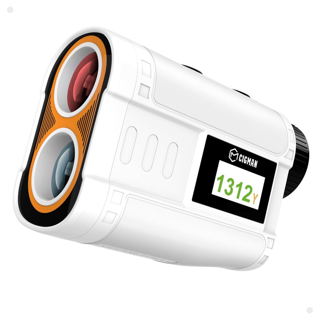 CIGMAN External Display Equipped 1200m/1312yd Golf Laser Rangefinder 6x Optical Zoom Ultra-Fast 0.04