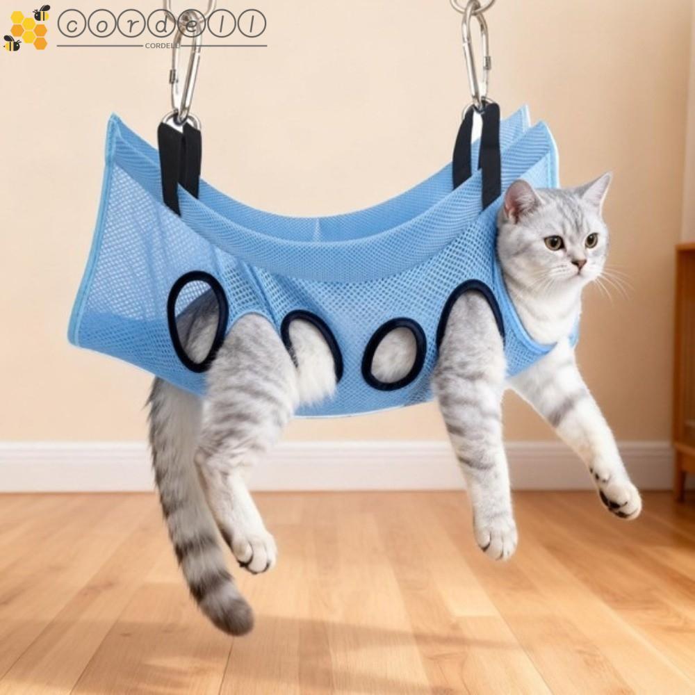 CORDELL Pet Grooming Hammock, Anti-Scratch Support Frame Puppy Nail Clipping Holder, Multi Functiona