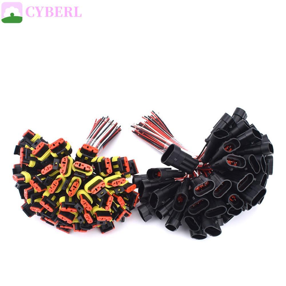 CYBERLINX ขั้วต่อสายไฟอัตโนมัติกันน้ํารถหญิง 1P 2P 3P 4P 5P Plug-In Unit Wear-Resisting เพื่อวาดและใ