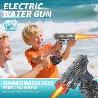 🌊ปืนฉีดน้ํา ปืนฉีดน้ำของเล่นเด็ก ความจุขนาดใหญ่ ยิงไกล แบตเต…